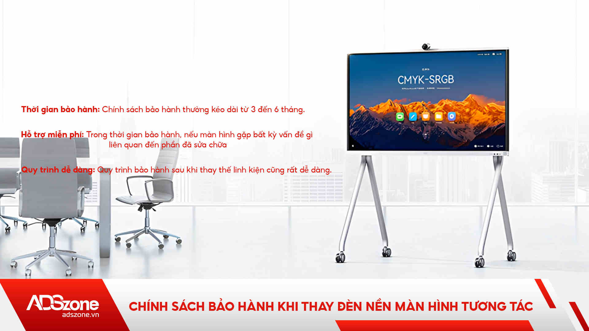 Chính Sách Bảo Hành Khi Thay Đèn Nền Màn Hình Tương Tác