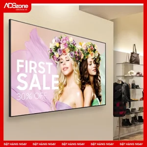 màn hình quảng cáo viền mỏng thực tế