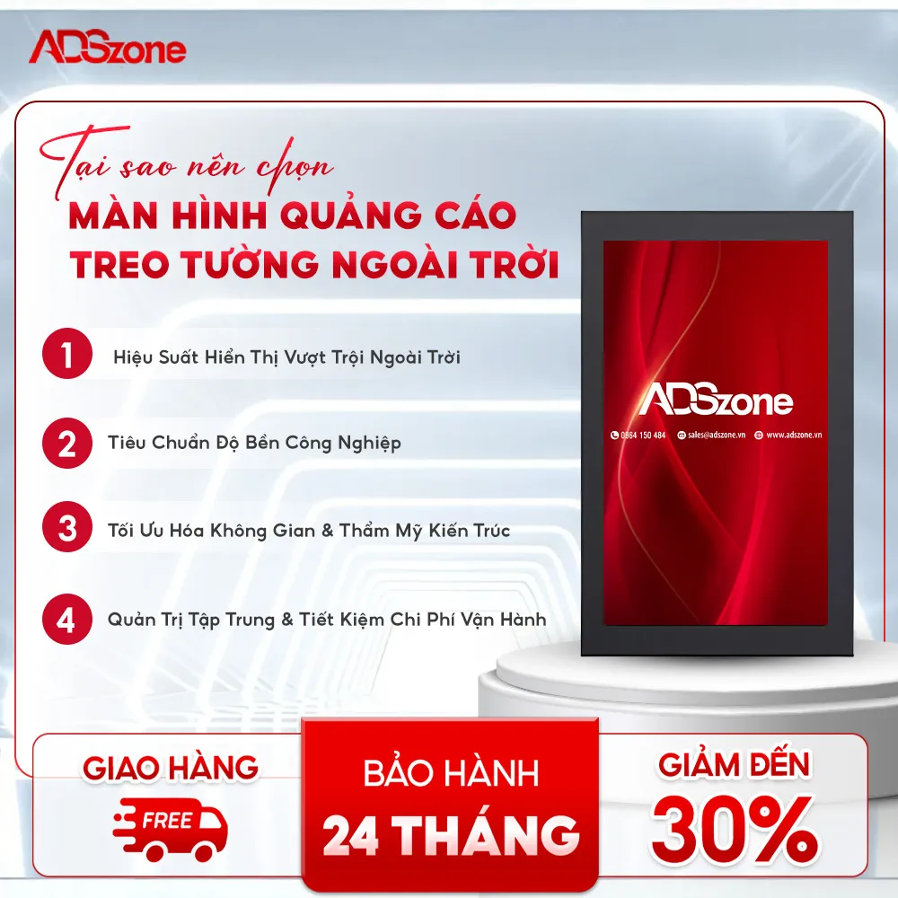 Hiệu Quả Khi Triển Khai Màn Hình Quảng Cáo Treo Tường Ngoài Trời