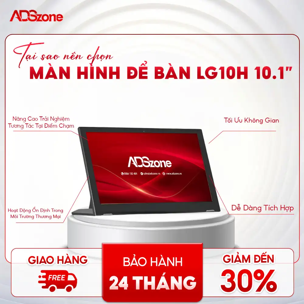 Vì Sao Nên Lựa Chọn Màn Hình Cảm Ứng Để Bàn 10.1 Inch Tại ADSzon?