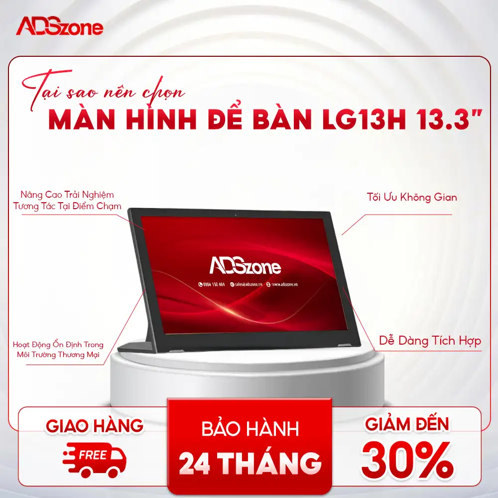 Vì Sao Nên Lựa Chọn Màn Hình Cảm Ứng Để Bàn LG13H Tại ADSzon?
