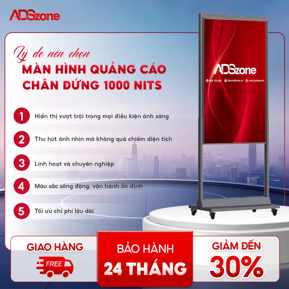 Lý Do Nên Đầu Tư Vào Màn Hình Quảng Cáo 1000 Nits
