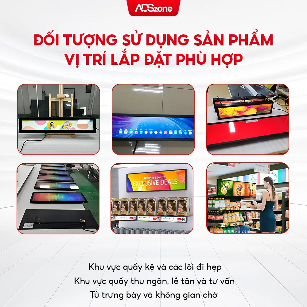 Ứng Dụng Của Màn Hình Quảng Cáo Thân Dài Trong Thực Tiễn Và Vị Trí Lắp Đặt