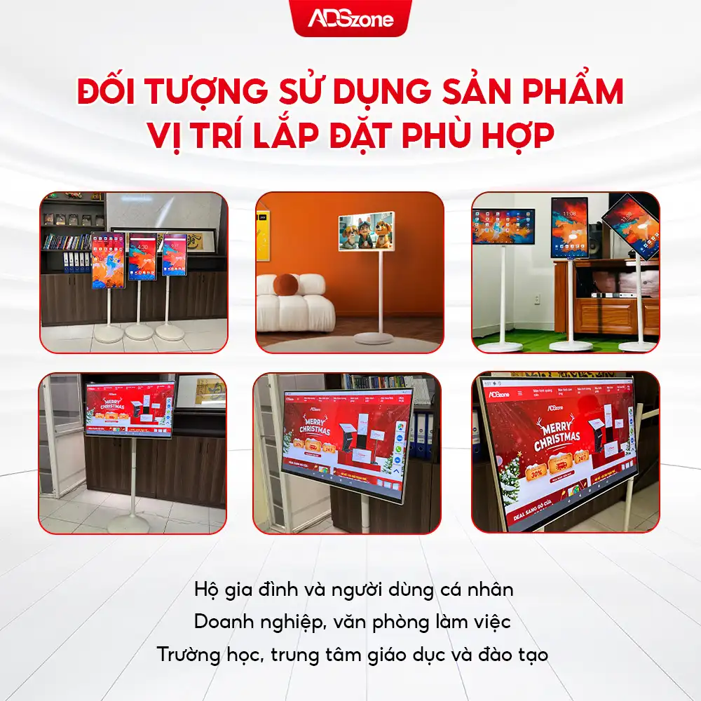 Đối Tượng Sử Dụng Và Vị Trí Lắp Đặt Màn Hình Cảm Ứng Di Động Phù Hợp