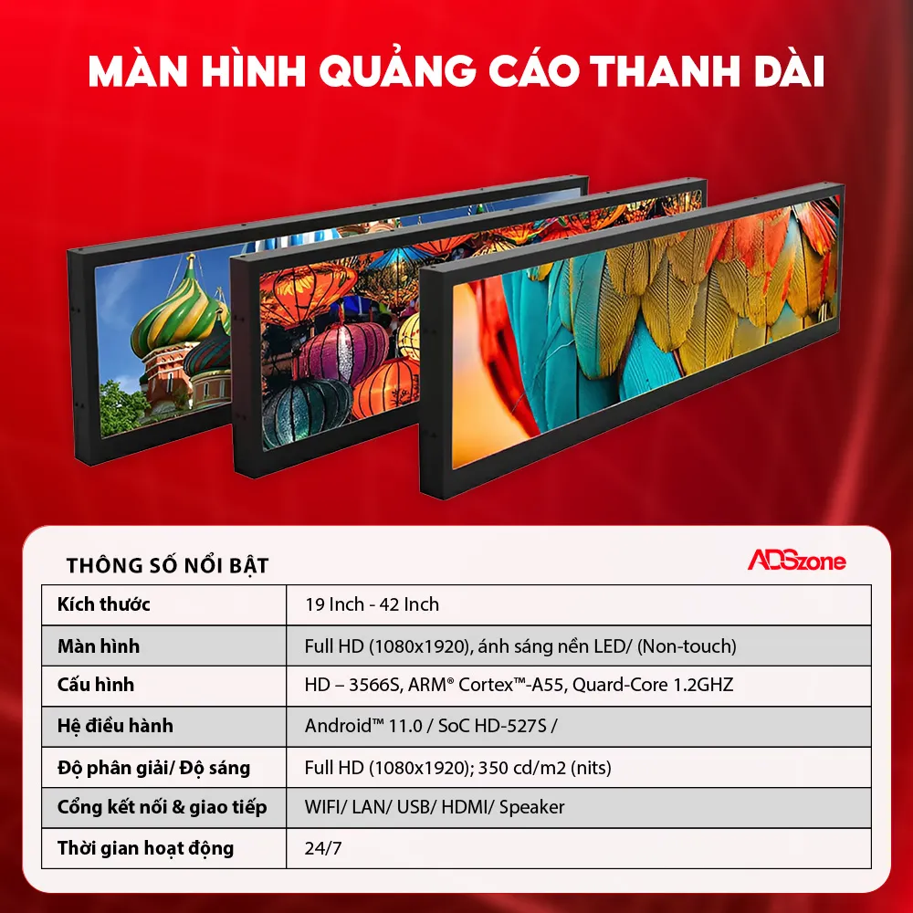 Thông Số Kỹ Thuật Của Màn Hình Quảng Cáo Thân Dài