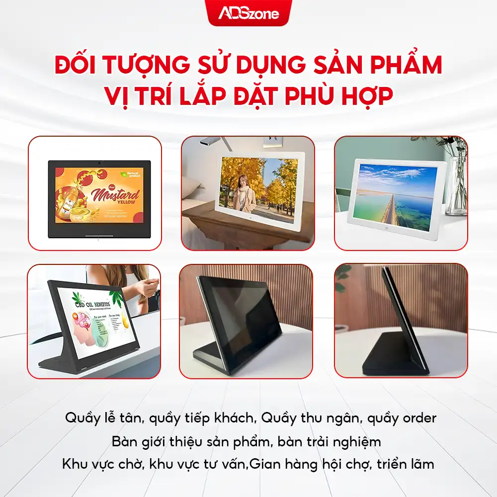 Đối Tượng Sử Dụng Và Vị Trí Lấp Đặt Màn Hình Cảm Ứng Để Bàn 10.1 Inch Phù Hợp