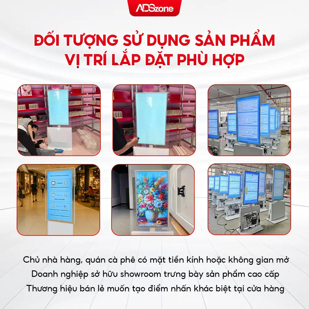 Đối Tượng Nên Đầu Tư Vào Màn Hình Chân Đứng Hai Mặt Trong Suốt