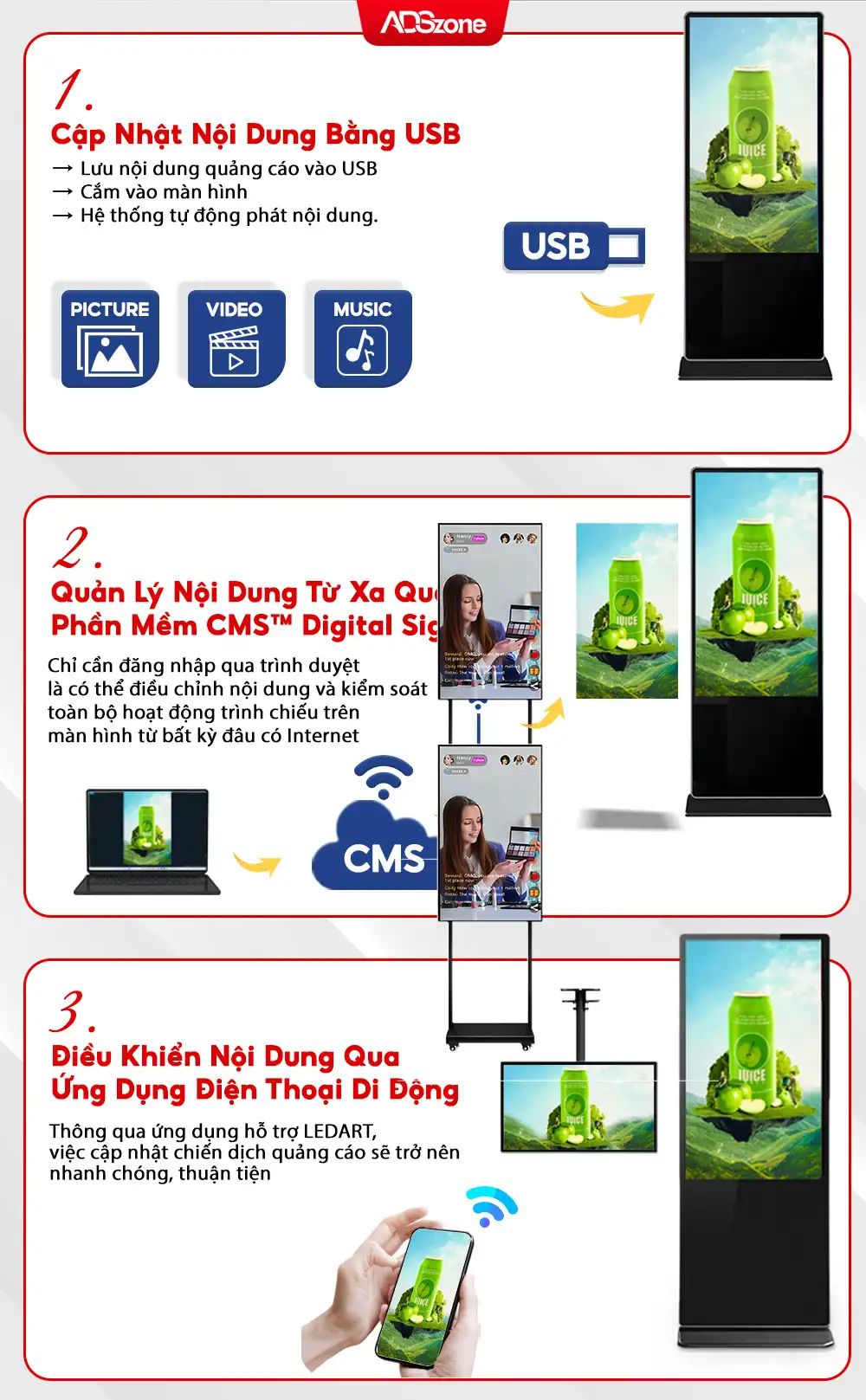 Ba Cách Vận Hành Và Tải Nội Dung Lên Thiết Bị 