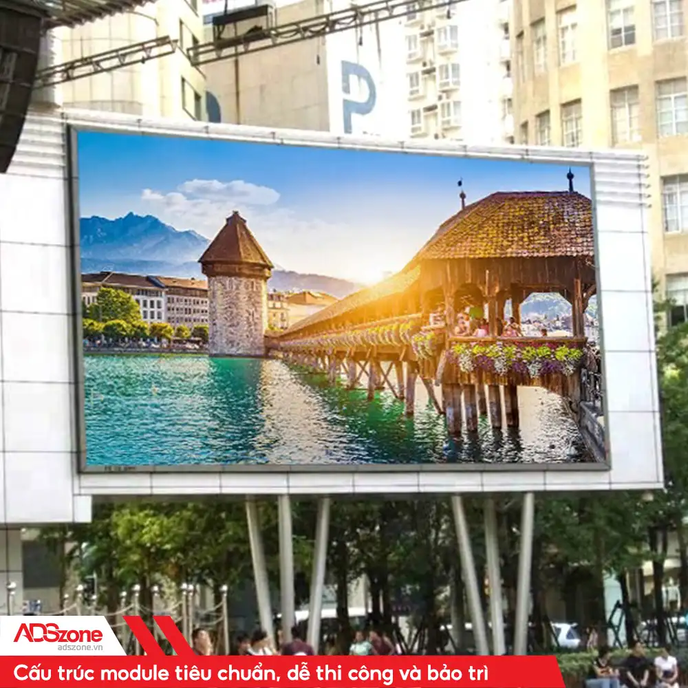 Màn Hình LED Ngoài Trời Có Cấu Trúc Module Tiêu Chuẩn