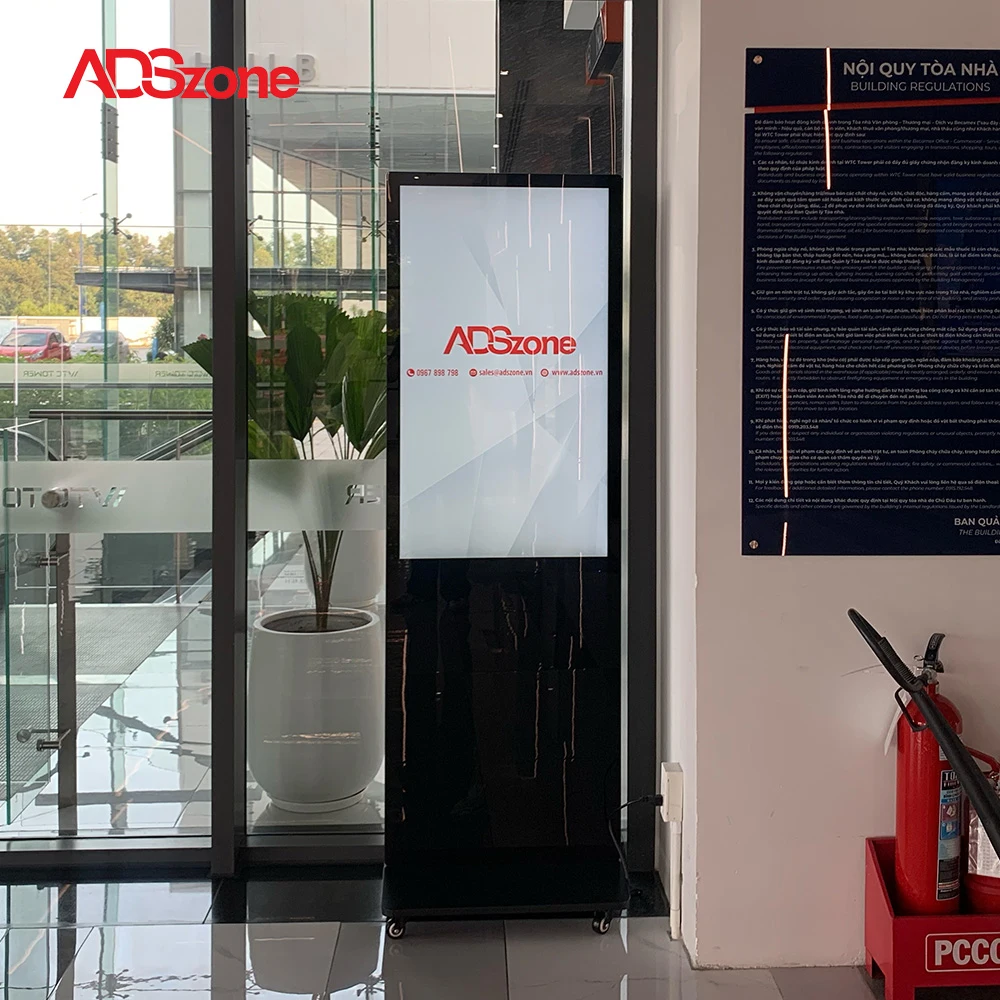 Màn Hình Digital Standee 98 Inch Đen Kiến Trúc