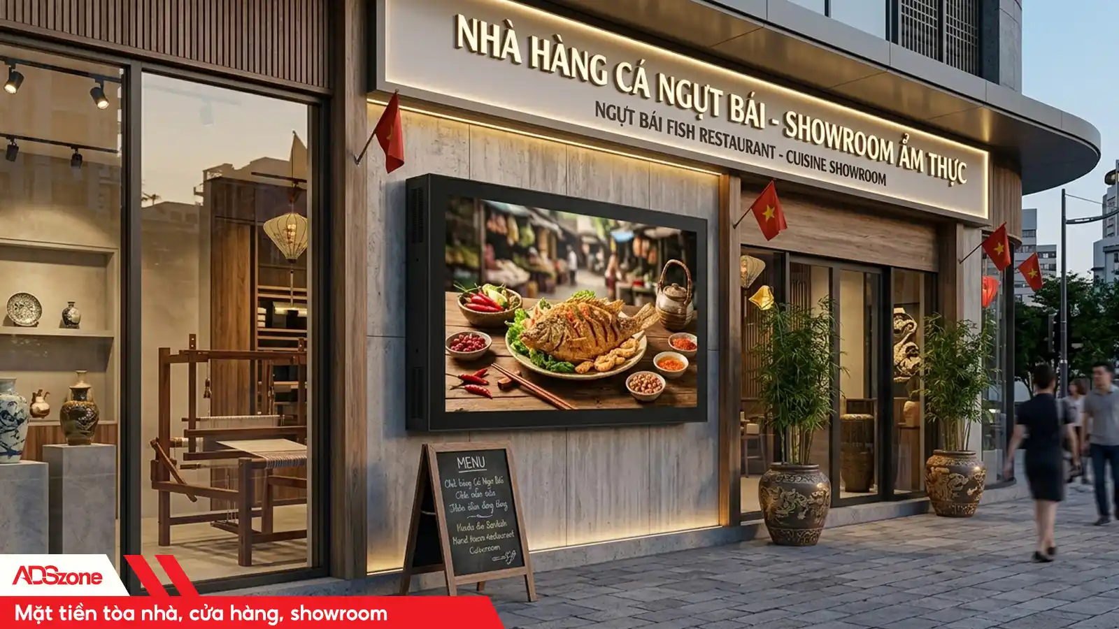 Đặt Tại Trước Cửa Hàng Thu Hút Ánh Nhìn