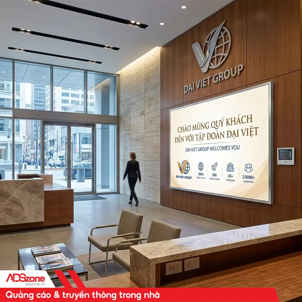 Màn Hình LED Trong Nhà  Dùng Để Quảng Cáo Truyền Thông Trong Nhà