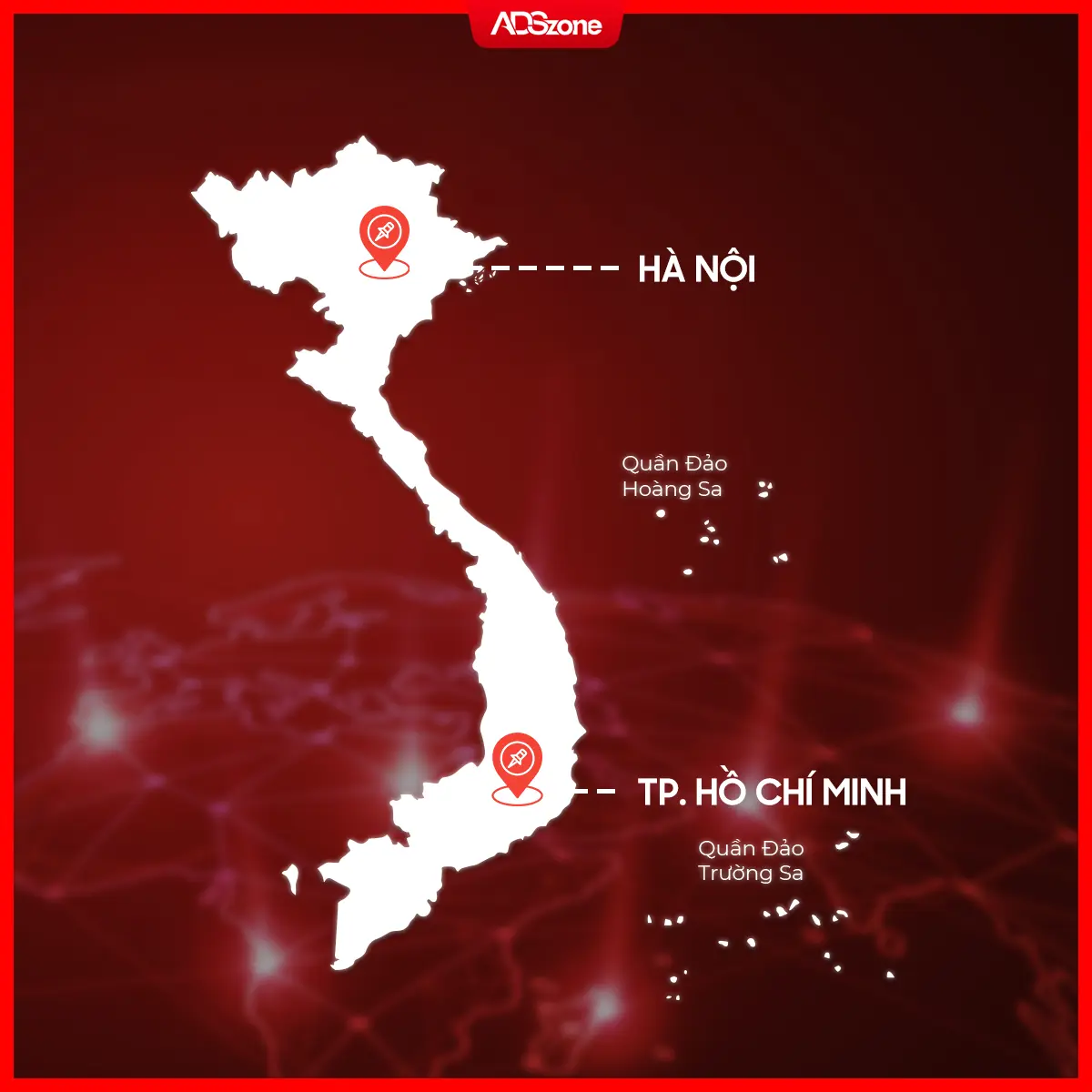 ADSzone Có 2 Chi Nhánh: Hà Nội & Hồ Chí Minh