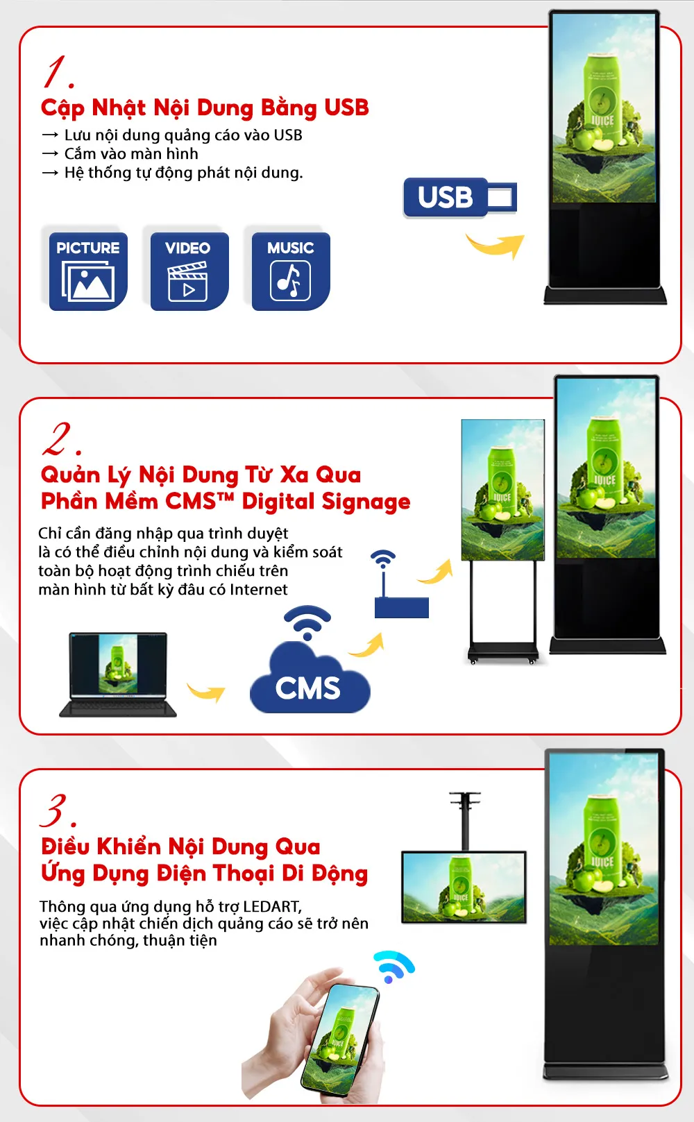 Cách Thay Đổi Nội Dung Quảng Cáo Trên Màn Hình Chân Đứng