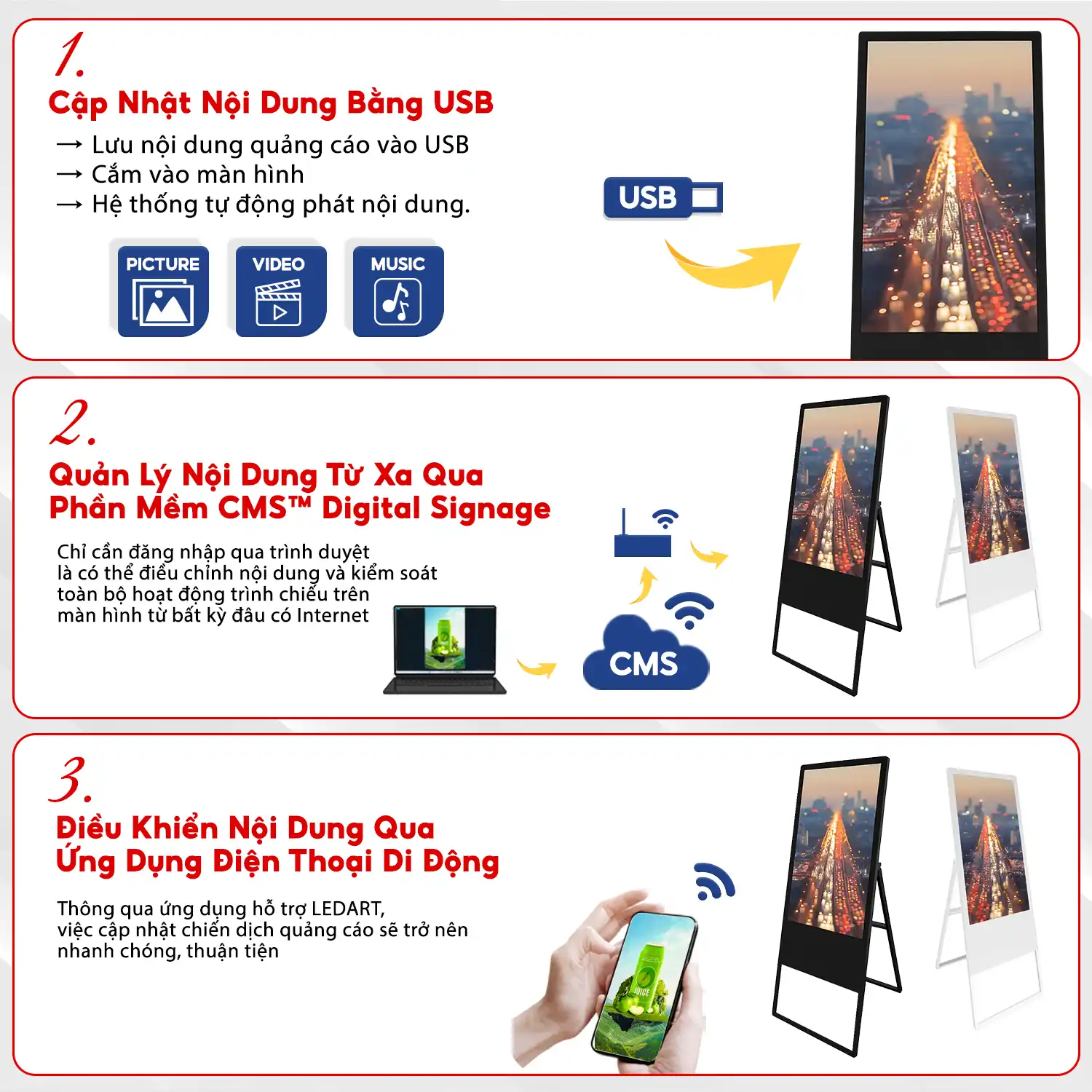 Các Cách Quản Lí Nội Dung