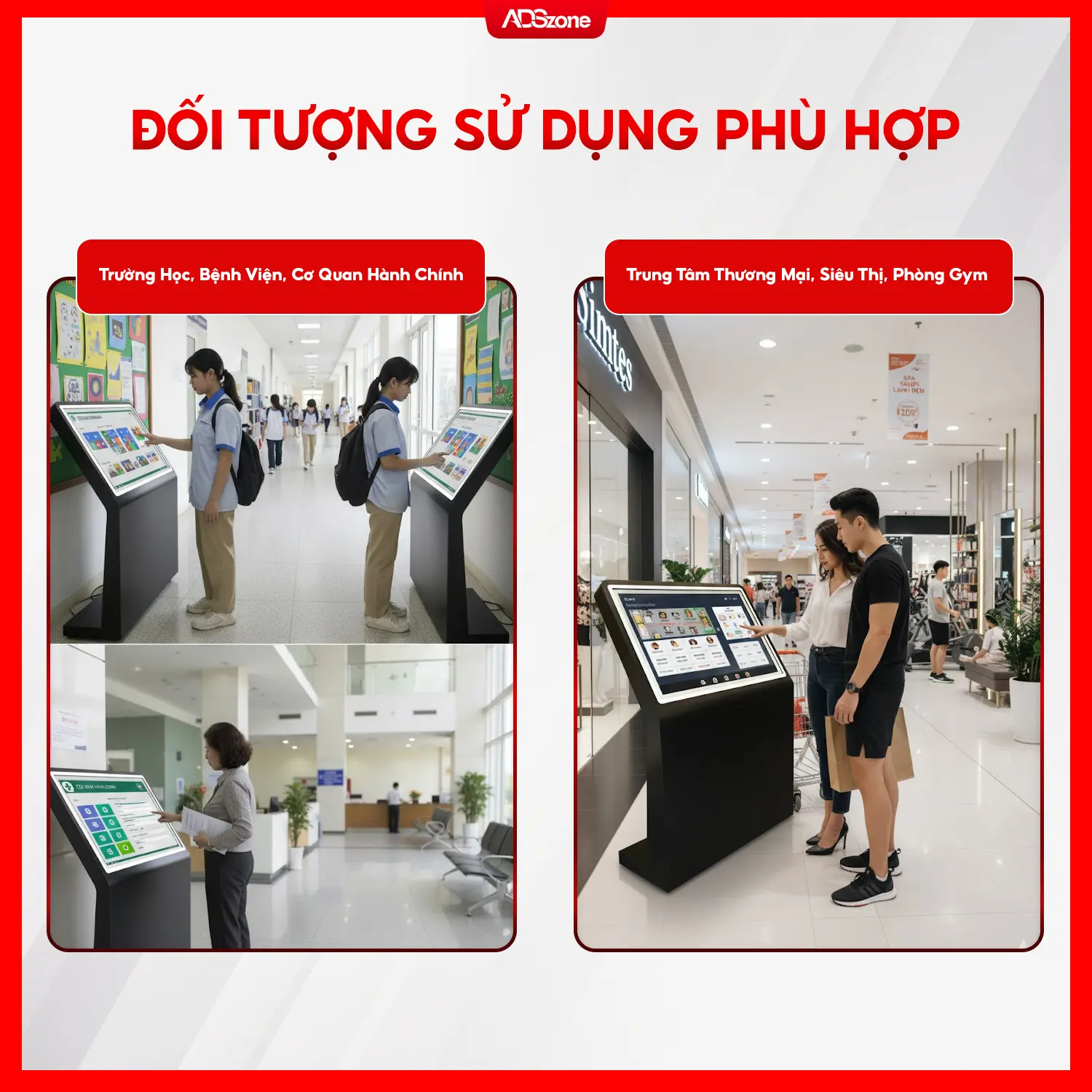 Bệnh Viện, Phòng Khám, Phòng Gym Sử Dụng Chân Quỳ Nguyên Khối 43 Inch Là Lựa Chọn Rất Tối Ưu