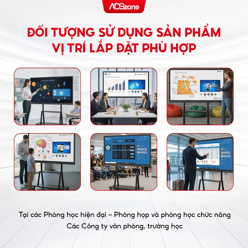 Trường Học Hay Trung Tâm Cần Được Lắp Đặt Ở Độ Cao Vừa Phải