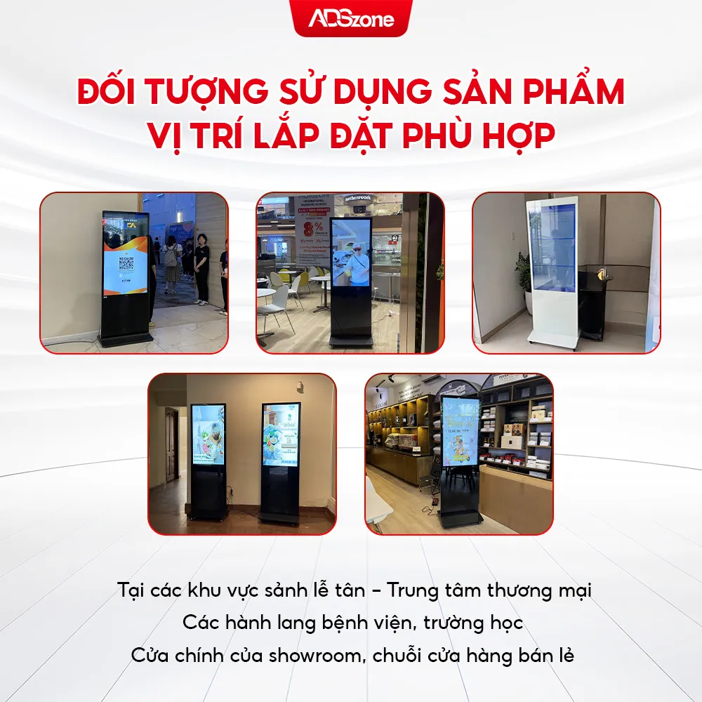 Ai Có Thể Sử Dụng Standee Điện Tử 43 Inch Và Vị Trí Lắp Đặt