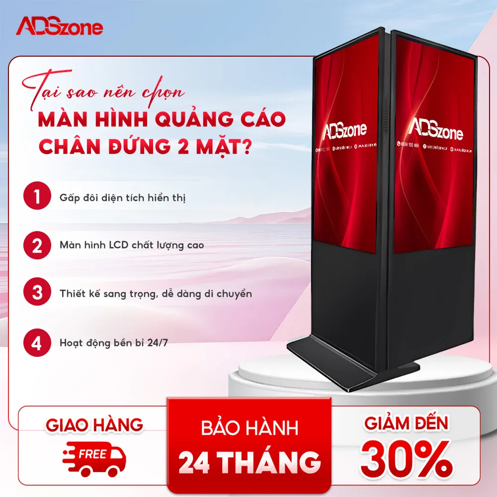 Màn Hình Chân Đứng Hai Mặt 43inch