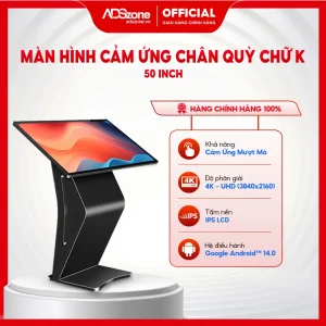 Màn hình cảm ứng chân quỳ chữ K 50 inch