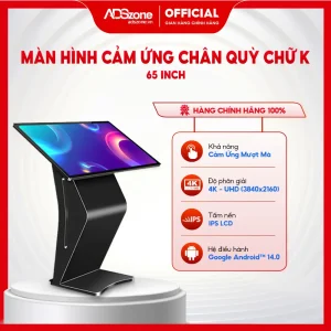 Màn hình cảm ứng chân quỳ chữ K 65 inch