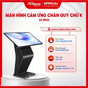 Màn hình cảm ứng chân quỳ chữ K 32 inch
