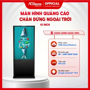 Màn Hình Quảng Cáo Chân Đứng Ngoài Trời 43 Inch