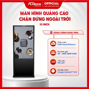Màn Hình Quảng Cáo Chân Đứng Ngoài Trời 55 Inch