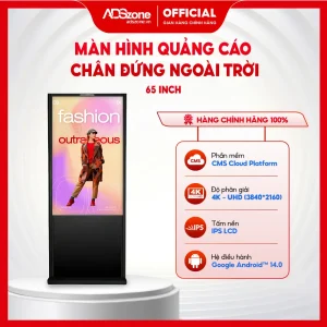 Màn Hình Quảng Cáo Chân Đứng Ngoài Trời 65 Inch