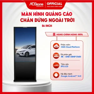 Màn Hình Quảng Cáo Chân Đứng Ngoài Trời 86 Inch