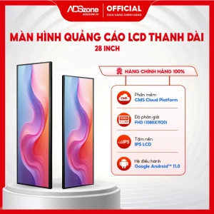 màn hình quảng cáo lcd thanh dài 28 inch