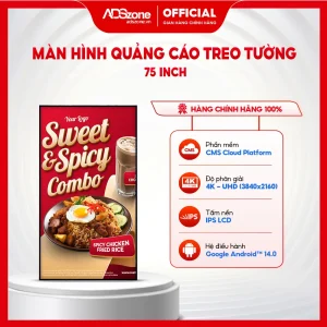 Màn hình quảng cáo treo tường 75 inch