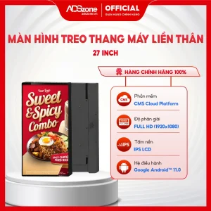 Màn hình treo thang máy liền thân 27 inch