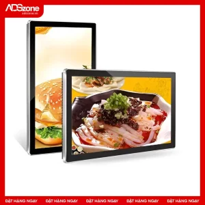 màn hình treo tường thang máy trắng