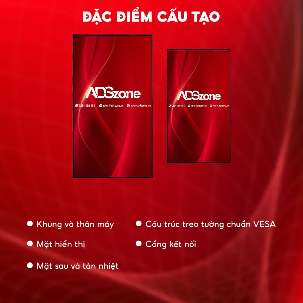 Đặc Điểm Cấu Tạo Của Màn Hình Quảng Cáo Treo Tường