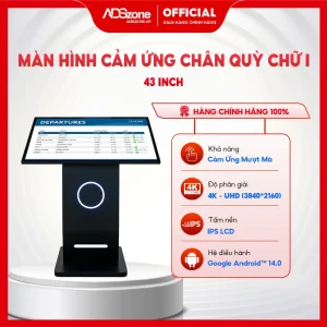 Màn hình cảm ứng chân quỳ chữ I 43 inch