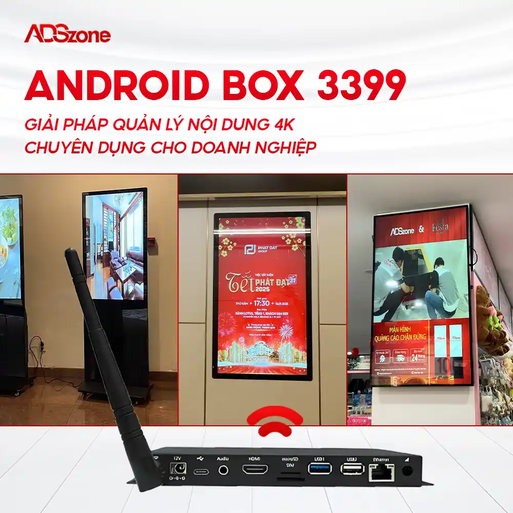 Android Box 3399: Giải Pháp Quản Lý Nội Dung 4K Chuyên Dụng Cho Doanh Nghiệp