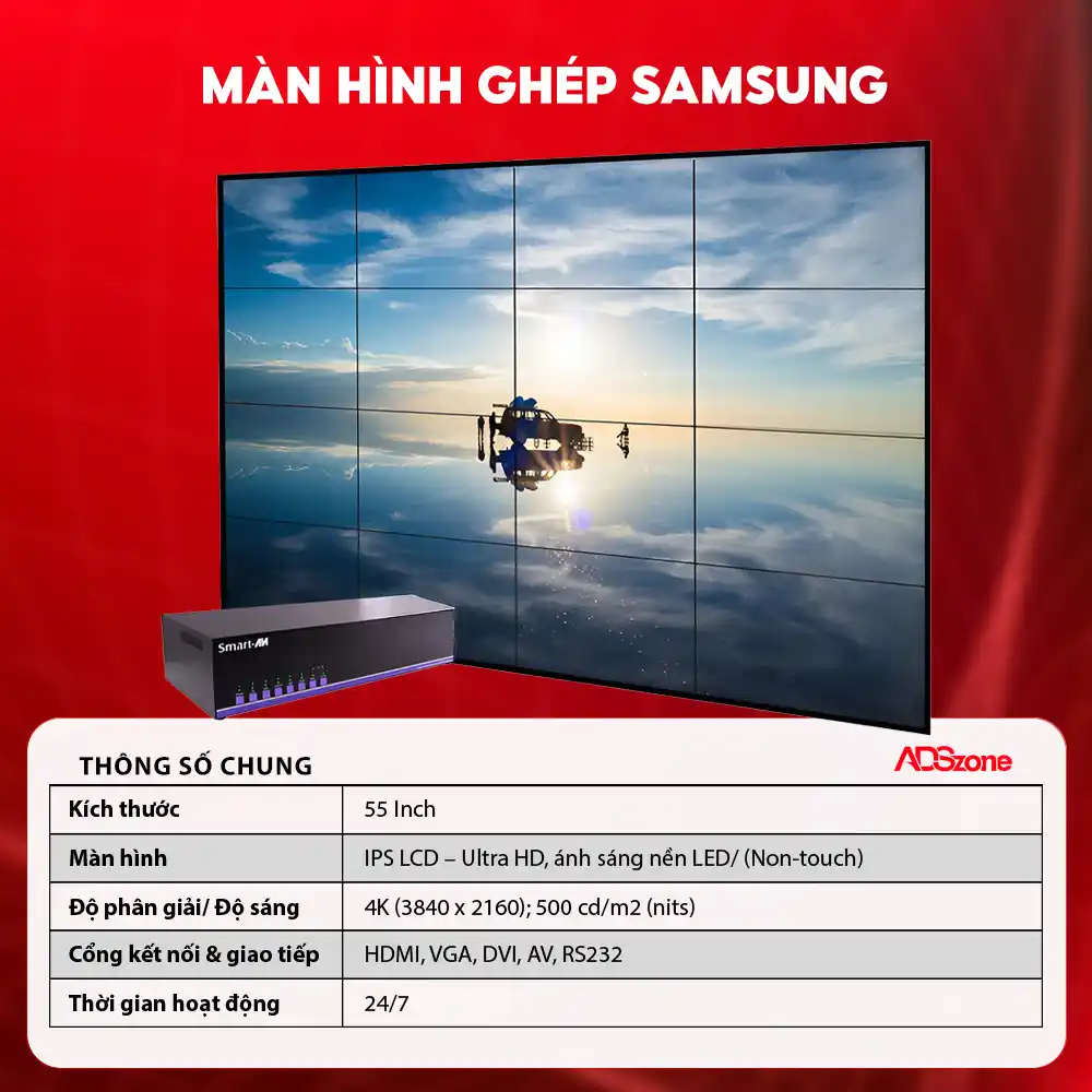 Thông Số Kỹ Thuật Màn Hình Ghép SamSung