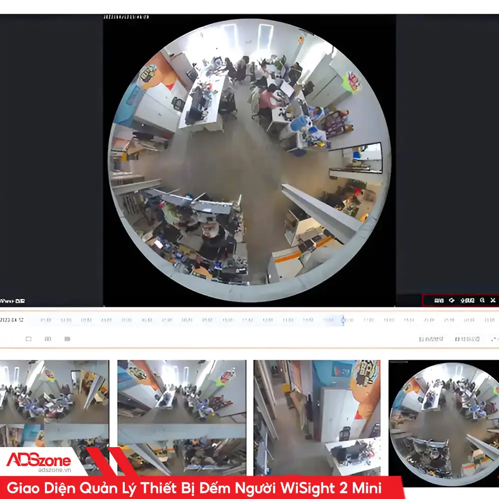 Giao Diện Quản Lý Thiết Bị Đếm Người WiSight 2 Mini