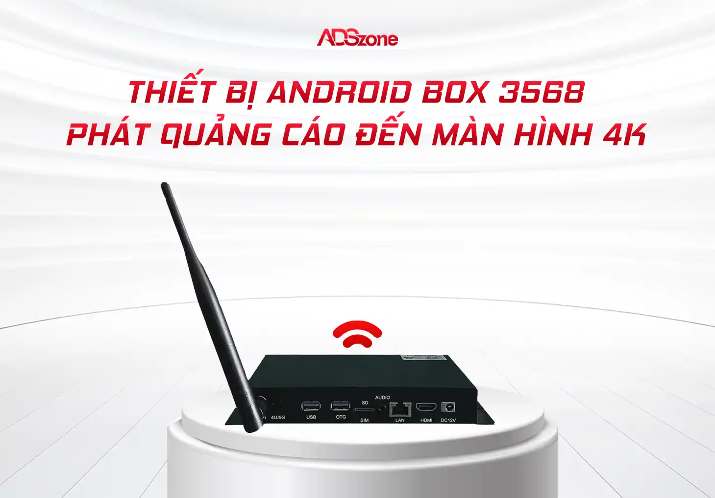 Thiết Bị Android Box 3568 Phát Quảng Cáo Đến Màn Hình 4K