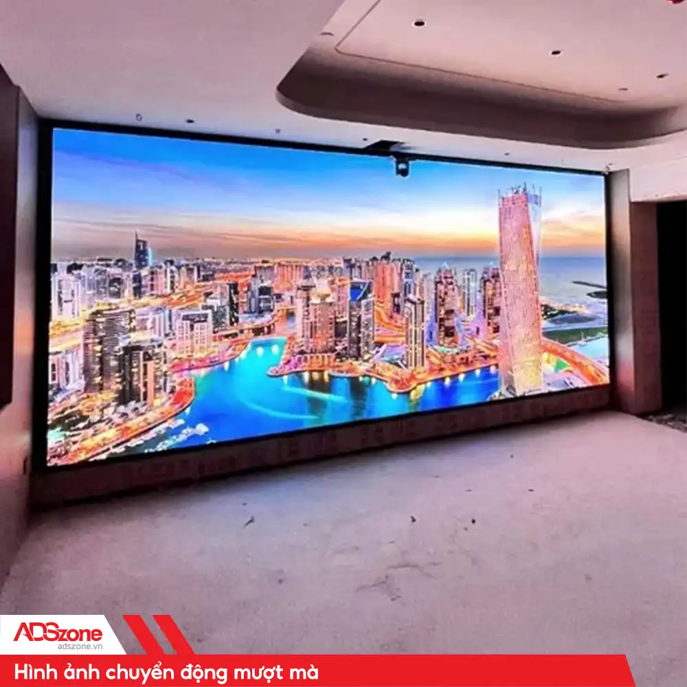 Màn Hình LED Trong Nhà Có Hình Ảnh Chuyển Động Mượt Mà