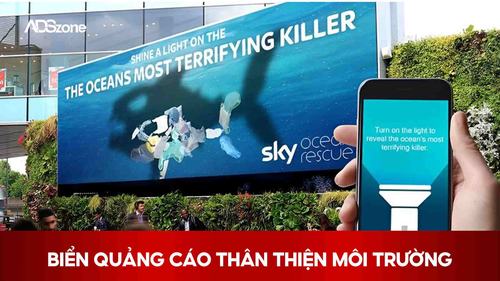 Biển Quảng Cáo Làm Từ Vật Liệu Tái Chế, Năng Lượng Mặt Trời