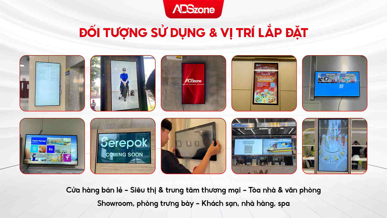 Đối Tượng Sử Dụng Màn Hình Treo Tường Và Vị Trí Lắp Đặt