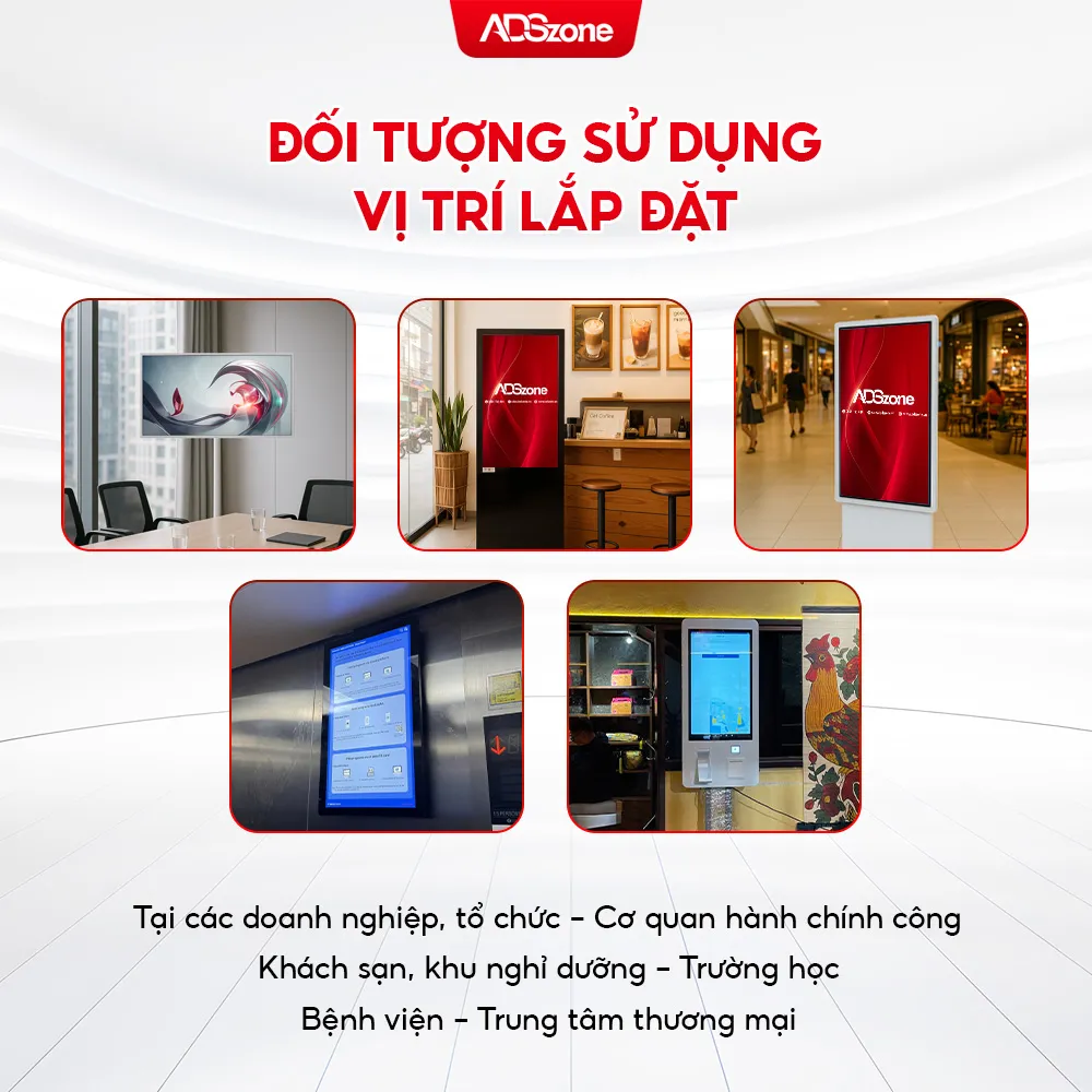 (Man Hinh Cam Ung) Các Doanh Nghiệp, Mall, Bệnh Viện,... Có Thể Đặt Ở Sảnh