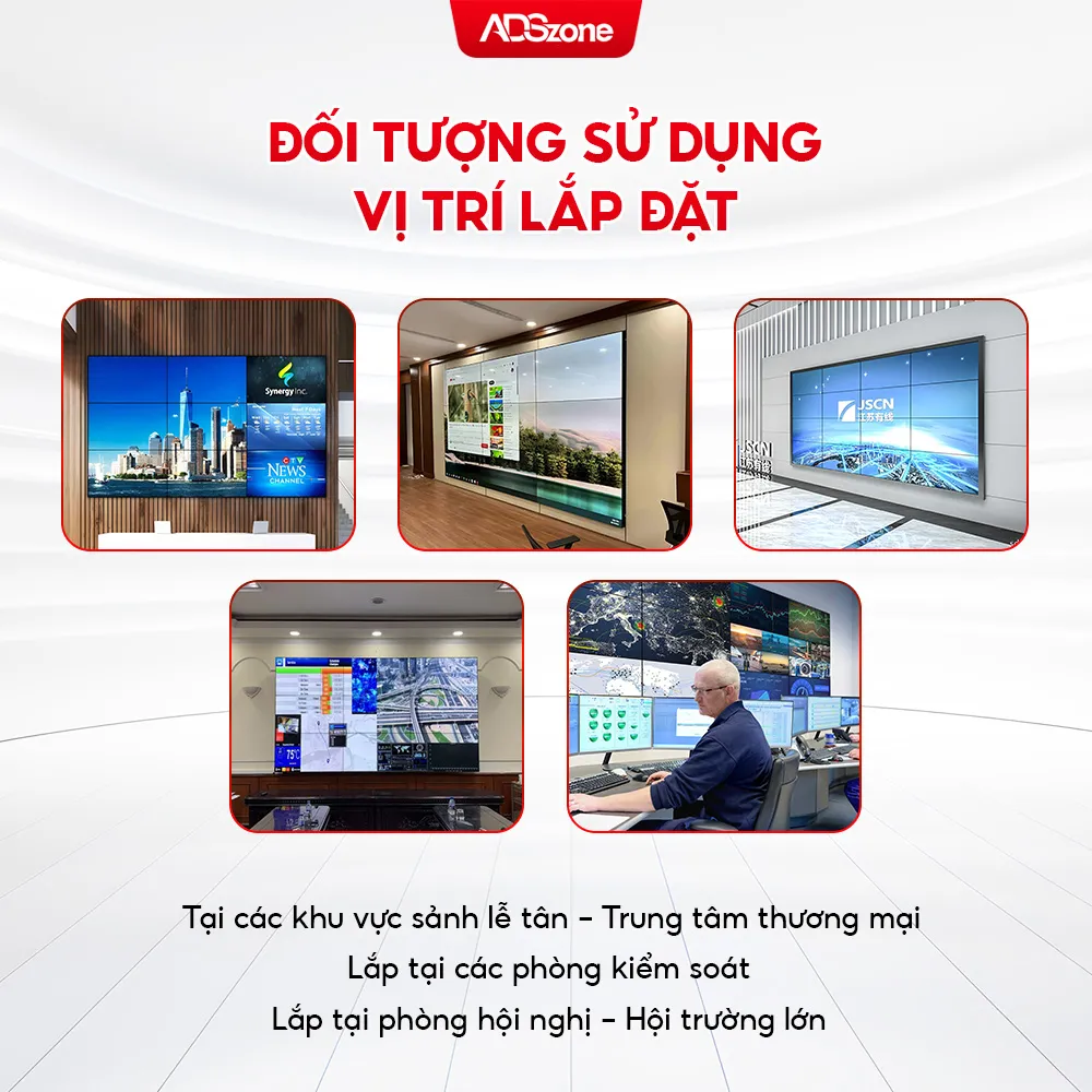 Màn Hình Ghép Mọi Lĩnh Vực Đều Có Thể Sử Dụng