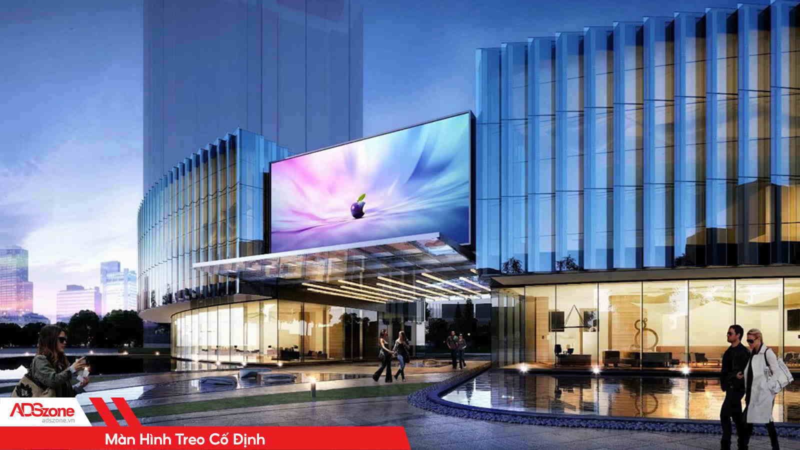 Màn Hình Treo Cố Định Phù Hợp Cho Việc Thi Công Ở Các Mặt Tiền