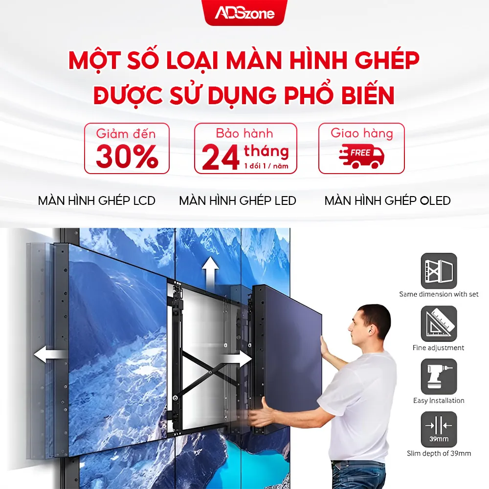 Màn Hình Ghép Có Mấy Loại?