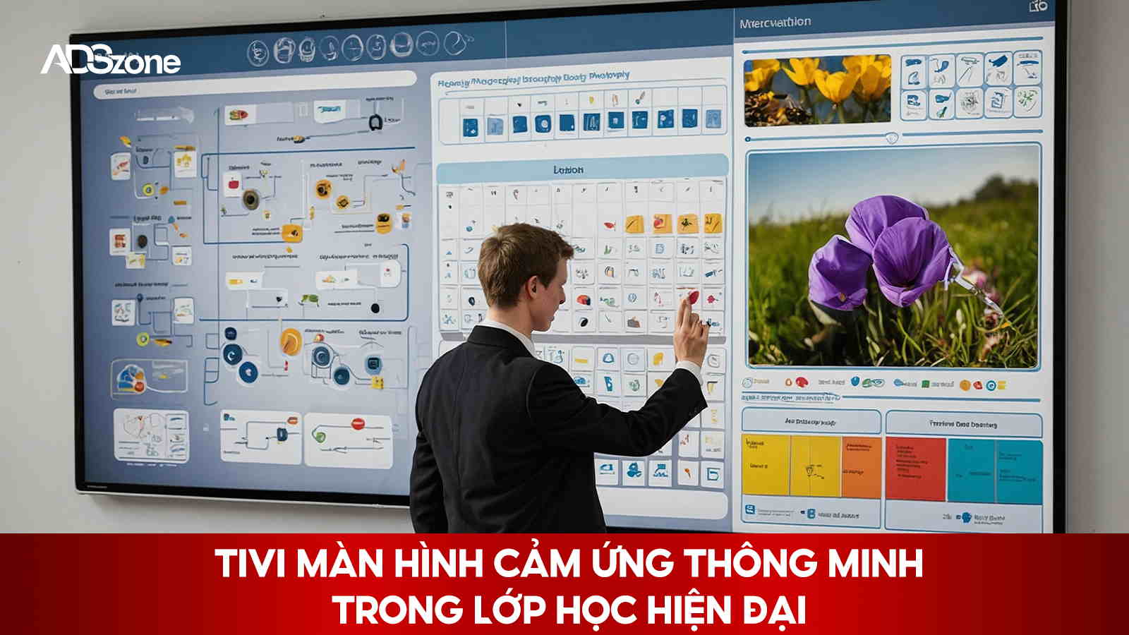 Tivi Màn Hình Cảm Ứng Thông Minh Trong Lớp Học Hiện Đại