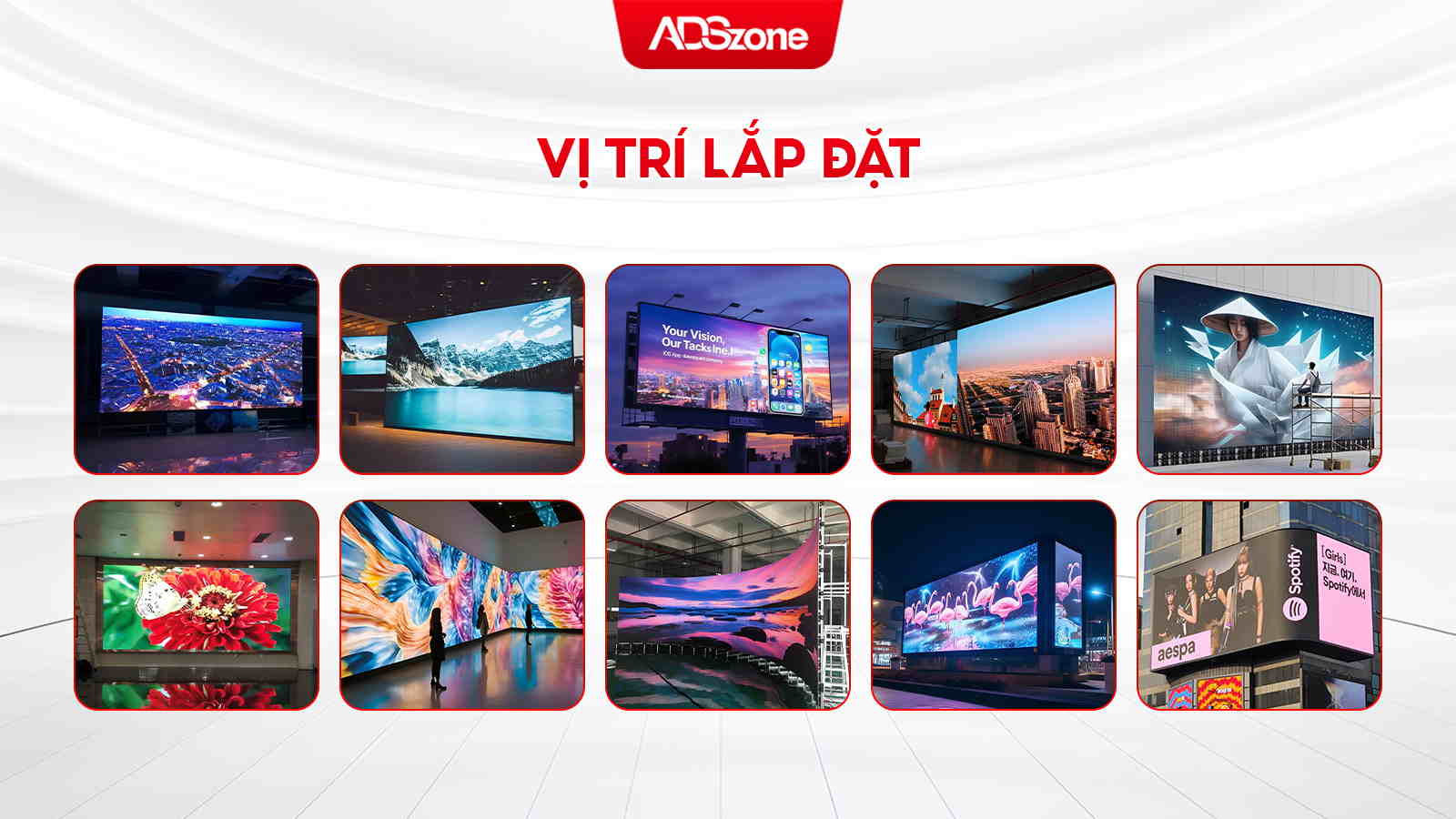 Vị Trí Lắp Đặt Màn Hình LED