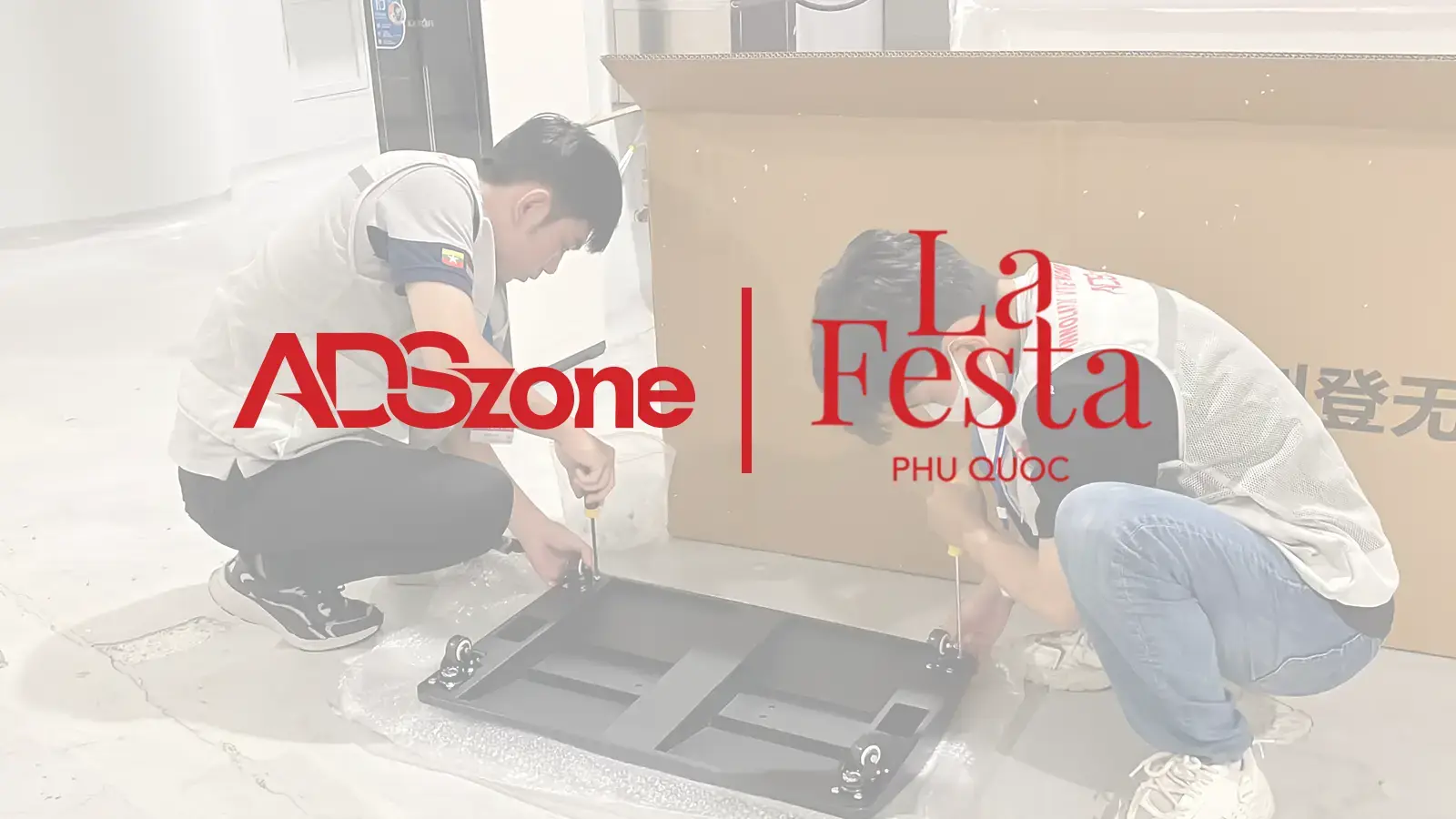 ADSzone Đồng Hành Cùng LA FESTA Triển Khai Hệ Thống Màn Hình Quảng Cáo Chân Đứng